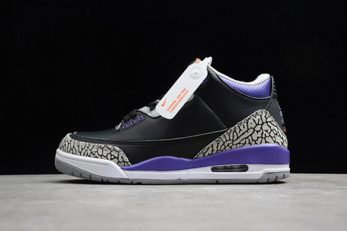 Jordan 3 Retro Black Court Purple CT8532-050