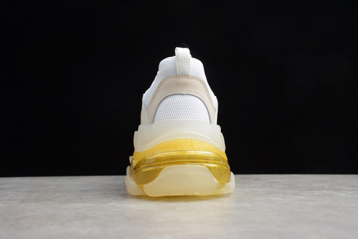 BLEN Triple S Neon white and yellow Clear Sole 541624 W09OL 3803