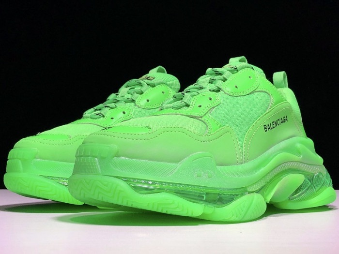 BLEN Triple S Neon Green Clear Sole 541624 W09OL 3801