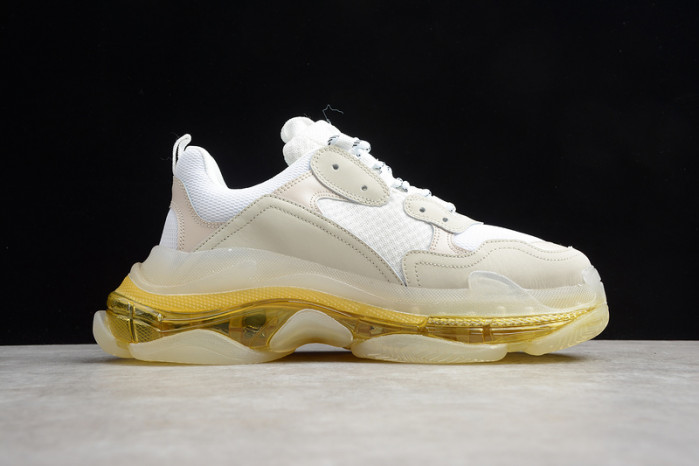 BLEN Triple S Neon white and yellow Clear Sole 541624 W09OL 3803