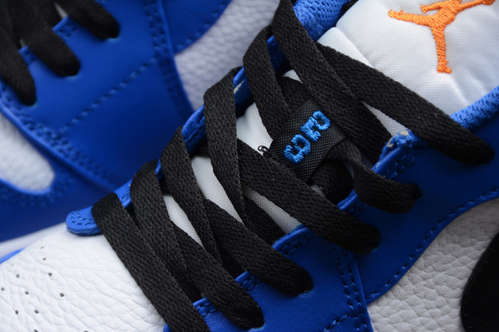 Jordan 1 Low Hyper Royal Orange Peel 553558-401