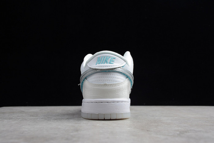 nike sb dunk low Di*m*nd s*pply co white Di*m*nd bv1310-100