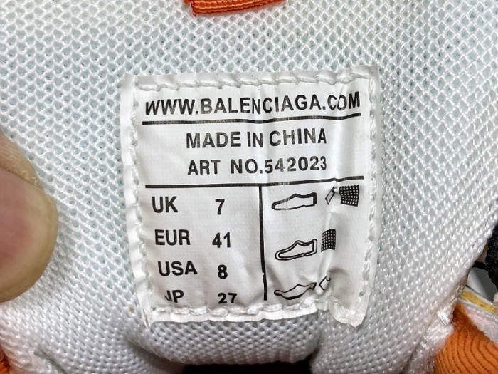 BLEN Track White Orange W06G0 2001 ORANGE/WHITE