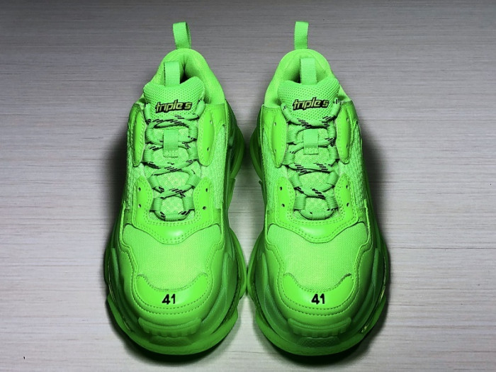 BLEN Triple S Neon Green Clear Sole 541624 W09OL 3801