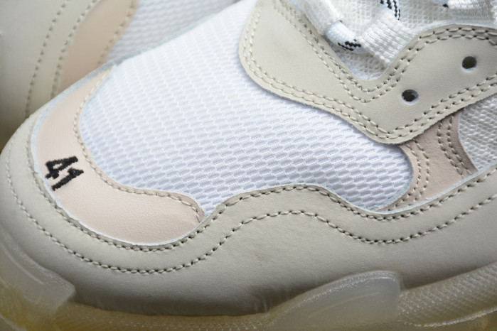 BLEN Triple S Neon white and yellow Clear Sole 541624 W09OL 3803