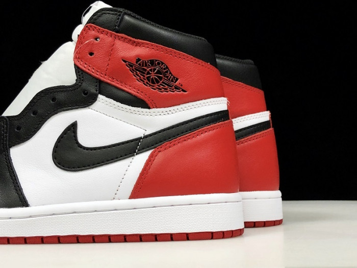 AIR JORDAN 1 HIGH OG “BLACK TOE” WHITE/ BLACK-VARSITY RED 555088-125