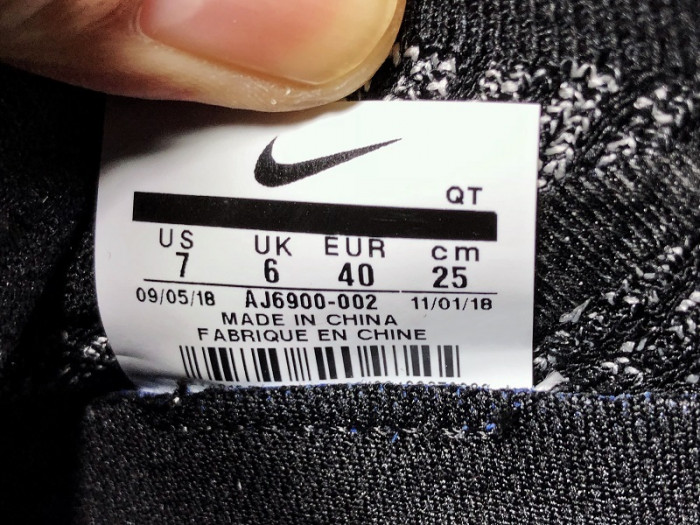 Air VaporMax Flyknit 3 Oreo AJ6900-002