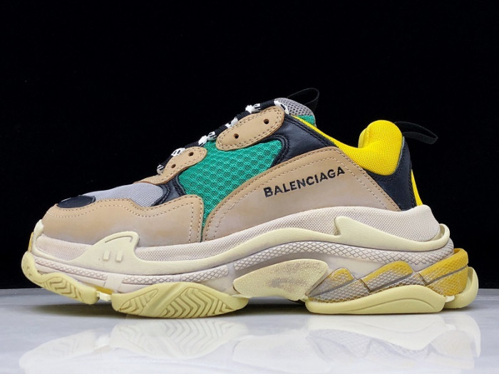 BLEN Triple S Beige Green Yellow 483513 W06E3 7070