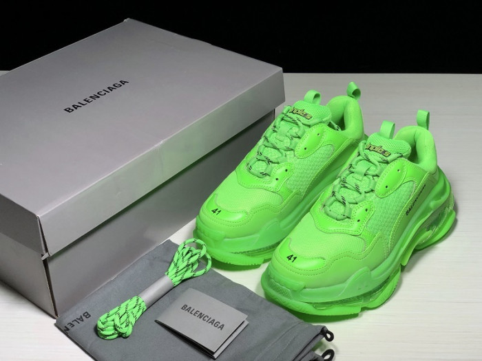 BLEN Triple S Neon Green Clear Sole 541624 W09OL 3801