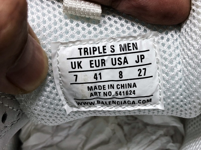 BLEN Triple S Clear Sole White 541624 W09E1 9000