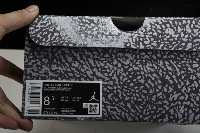 AIR JORDAN 3 "GREEN GLOW" CT8532-031