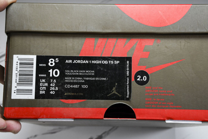 AIR JORDAN 1 HIGH OG TS SP CD4487 100