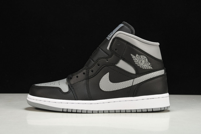 Air Jordan 1 Mid WMNS "Black/Grey" BQ6472-007