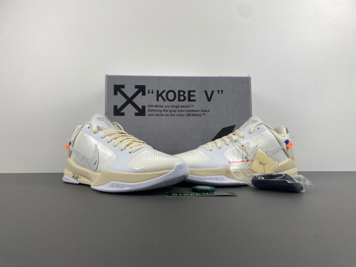 Nike Kobe 5 Protro Undefeated Rice White DB4796-101