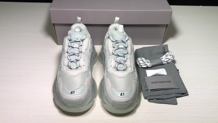 BLEN Triple S Clear Sole Grey 541624W09O11705