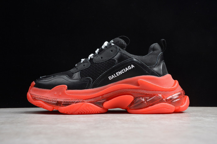 BLEN Triple S Clear Sole balck and red 541624 W09O1 3862