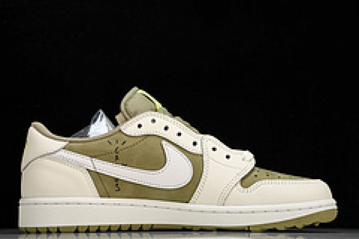 Travis Scott Air Jordan 1 Low Golf Olive FZ3124-200