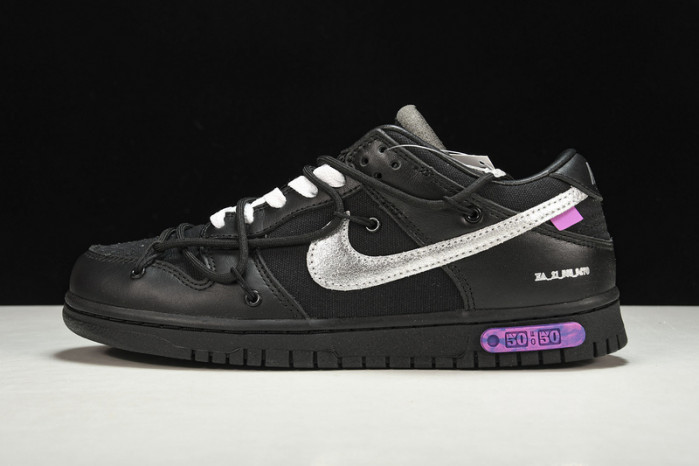 OH™ x Nike Dunk Low "The 50" In Black/Silver DM1602-001