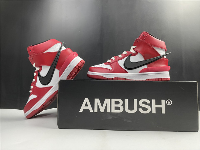 NIKE DUNK HIGH AMBUSH RED CU7544-102
