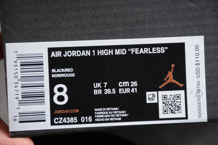 Jordan 1 Mid SE Black Dark Beetroot (W) CZ4385-016