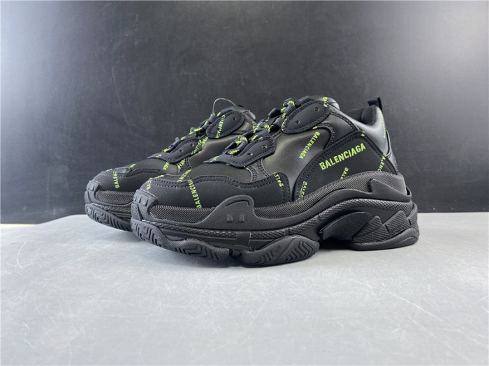 blen triple s black and green Ba*len*cia*ga letter 541624 w09ol 3801020