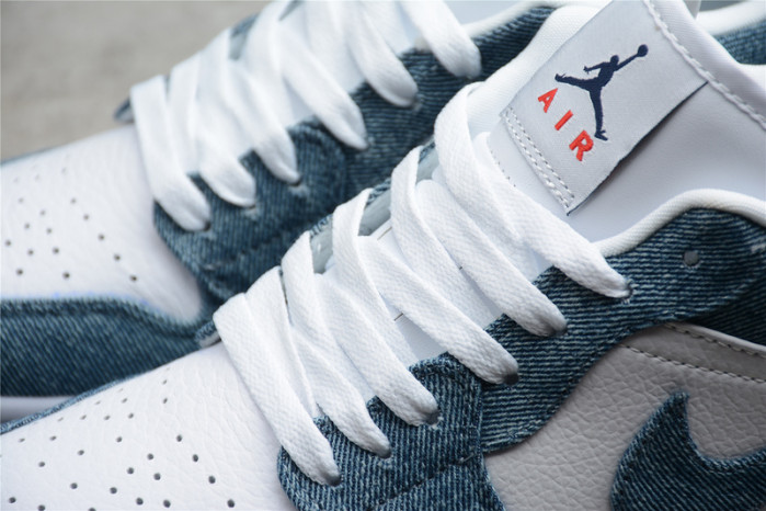 Nike Jordan 1 Low Canvas White Denim 315921-141