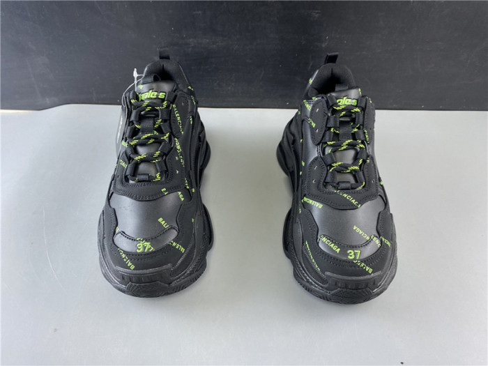 blen triple s black and green Ba*len*cia*ga letter 541624 w09ol 3801020