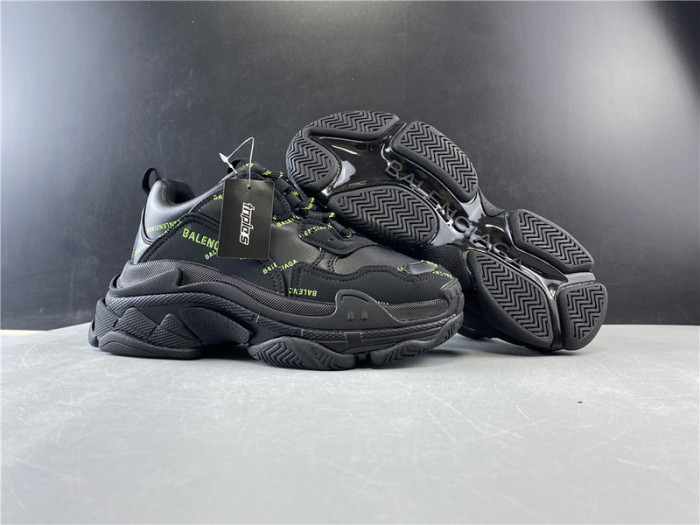 blen triple s black and green Ba*len*cia*ga letter 541624 w09ol 3801020
