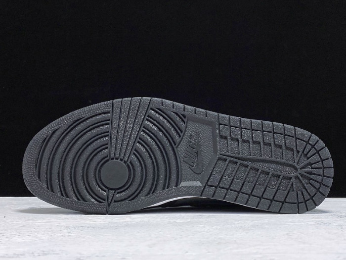 AIR JORDAN 1 SATIN BLACK GYM RED 555088-060