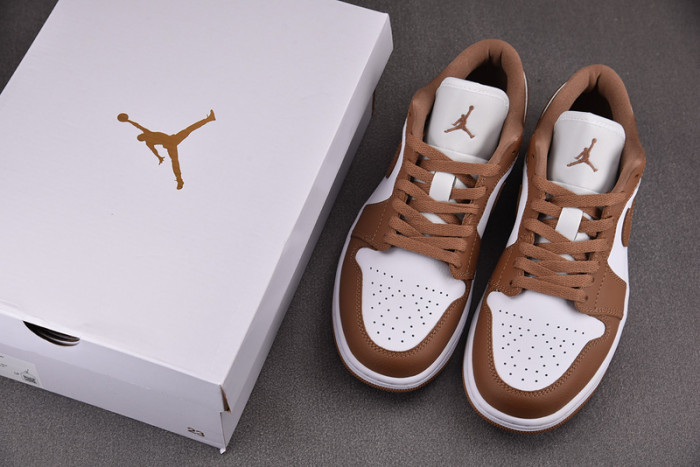 WMNS Air Jordan 1 Low Archaeo Brown White DC0774-202