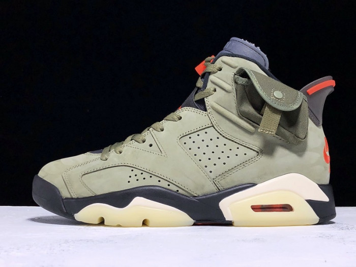 TRAVIS SCOTT AIR JORDAN 6 MEDIUM OLIVE CACTUS JACK CN1084-200