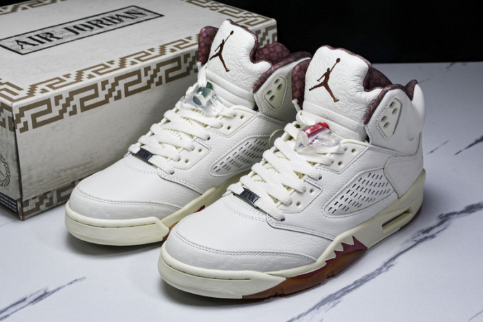 Air Jordan 5 "El Grito" Sail and Dark Pony HF8833-100