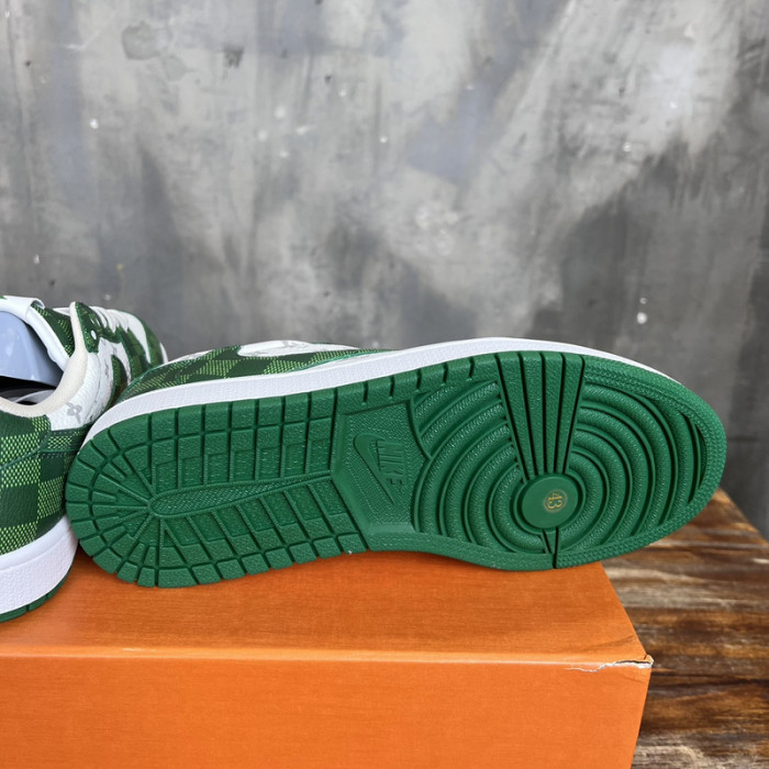 L.V # & AJ1 joint model inverted hook sneakers