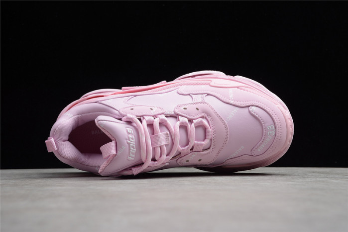 Ba*len*cia*ga wmns triple s sneaker allover logo - pink 524039 w2fa1 5090