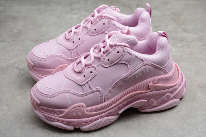 Ba*len*cia*ga wmns triple s sneaker allover logo - pink 524039 w2fa1 5090
